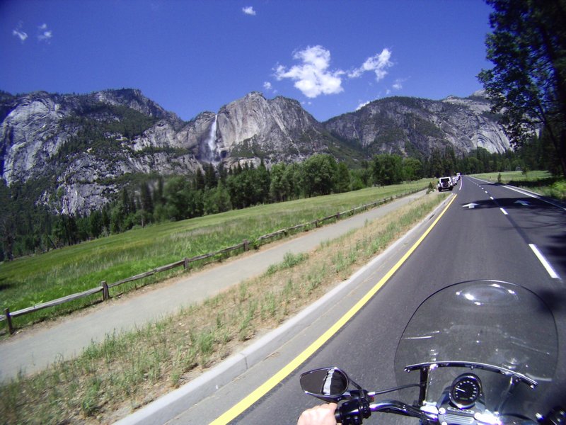 On the road in Yosemite Valley