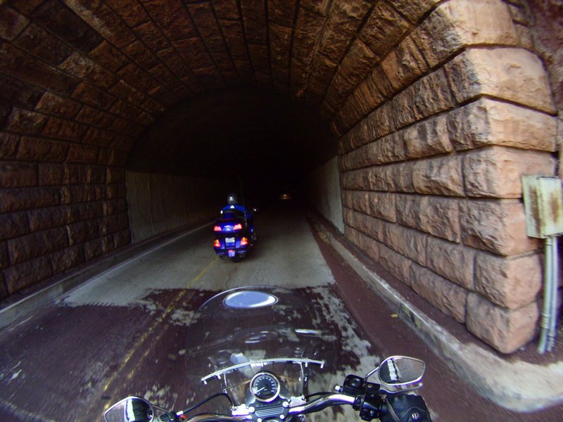 Entering the tunnel