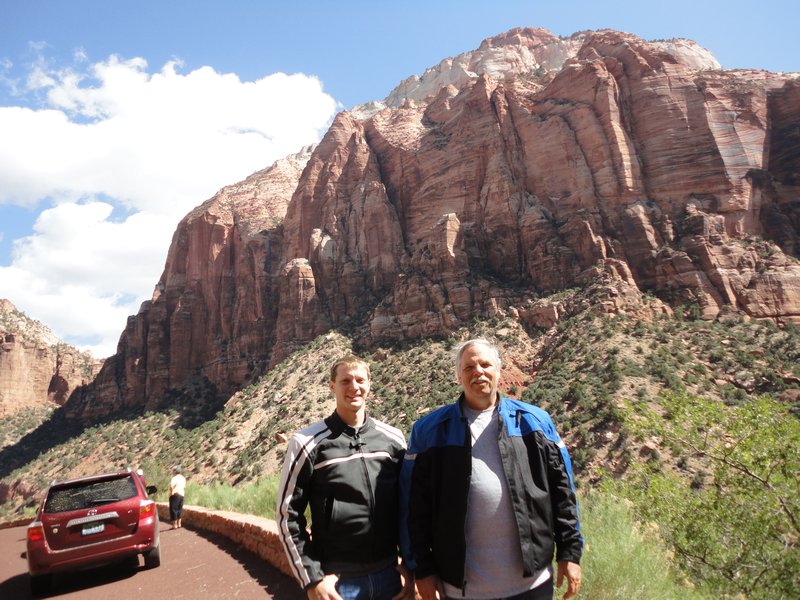 Dad and I at Zion