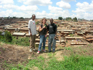 With Dan Ogola in Kibera