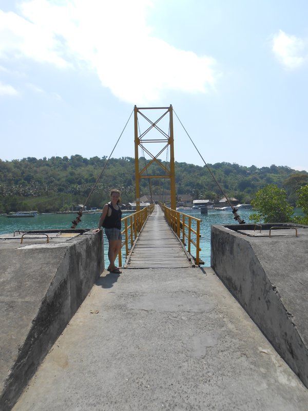 suspension bridge between the 2 islands