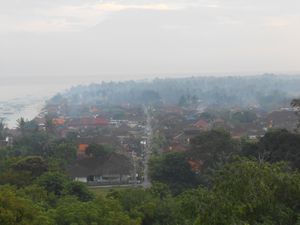 view of Nusa Lembongan town
