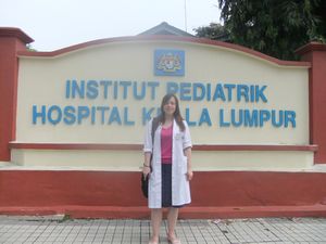 Me in front of the Paediatric hospital