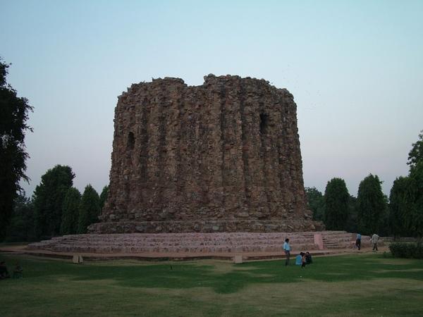 Unfinished tower or a destroyed hindu archetecture