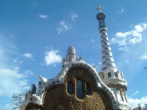 Gaudi's city palm and cactus park