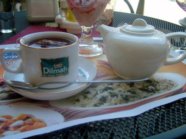 Lovely Ceylon tea in Tirano