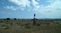 Masai boy on the termite hill