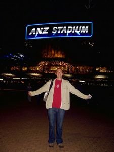 In front of the ANZ stadium