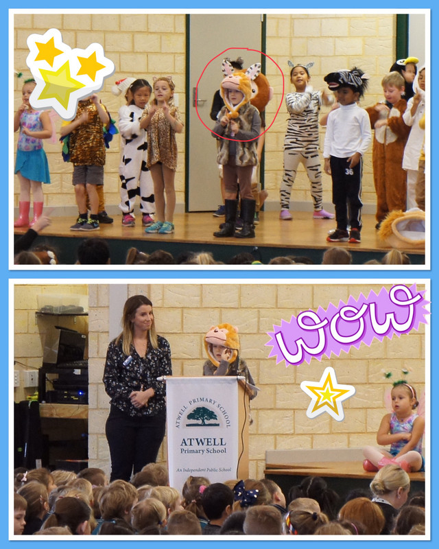 Lexi starring in her class play