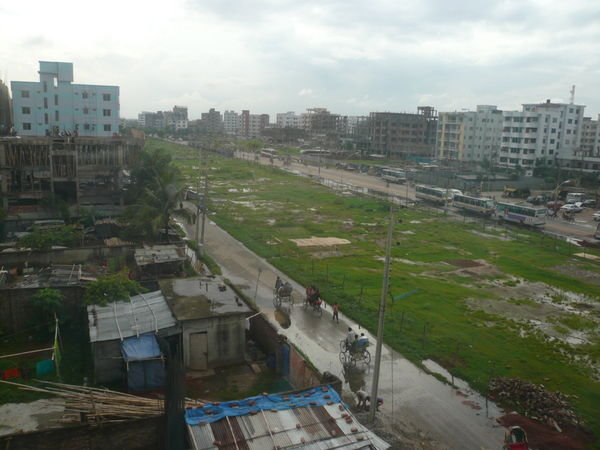 View from our hotel of Dhaka, Bangladesh