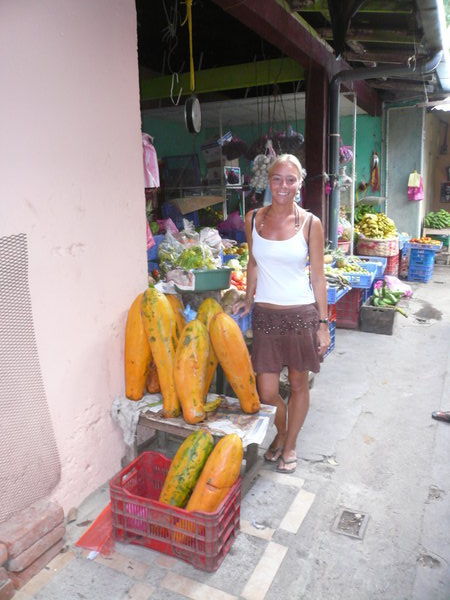 What big fruit they have in the market at San Juan!