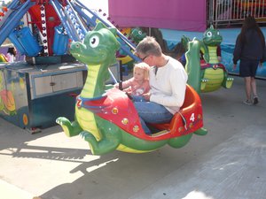 She liked the dragon ride when it was low...