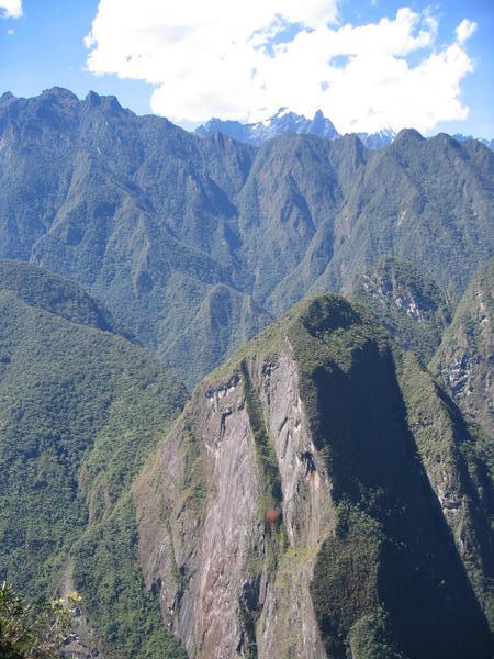 View of the Andes  from Machu Piccu