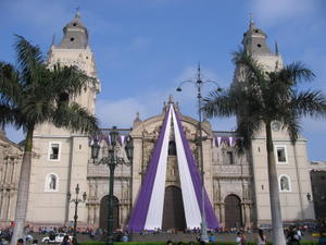 Cathederal in the Plaza De Armes