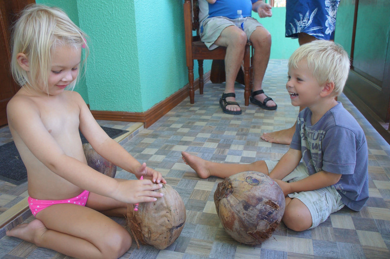 Decorating coconuts