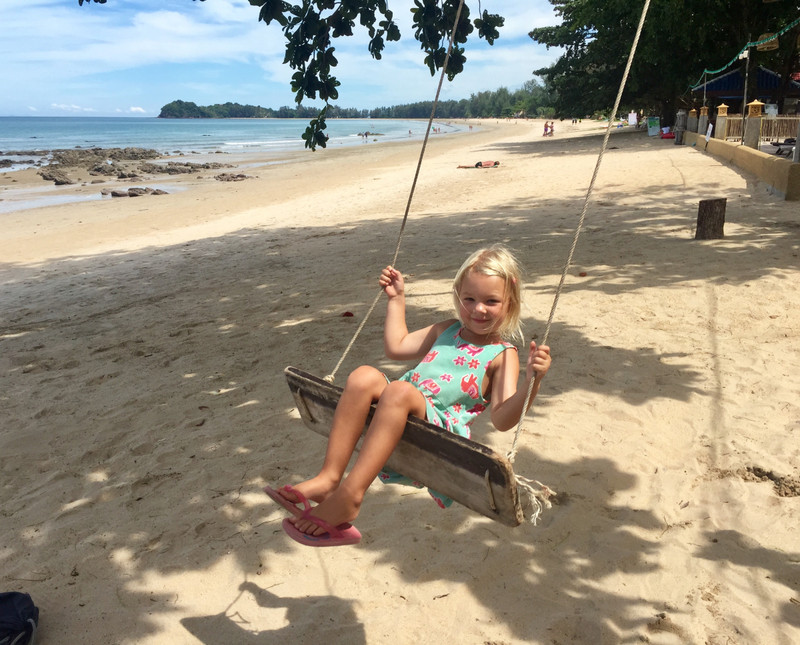 We love beach swings!