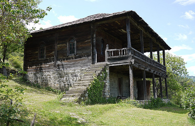 Old house in the museum 