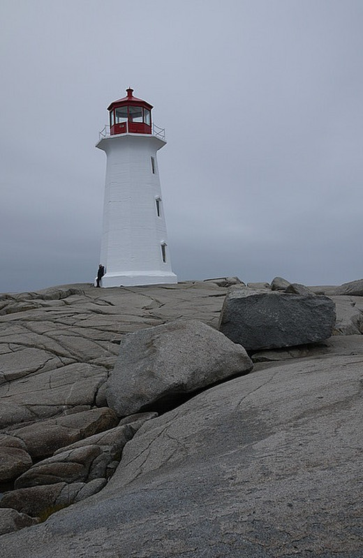 looking after the lighthouse at Peggys Cove