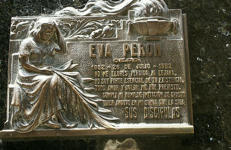 The most famous person in the cemetery - Evita