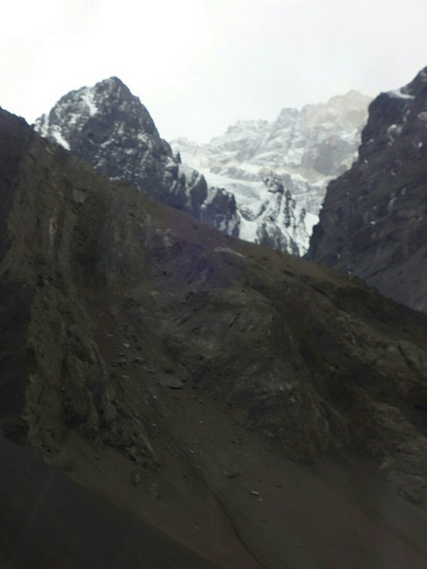 A glimpse of the highest of the Andes