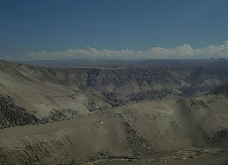 The dry barren hills around Arica