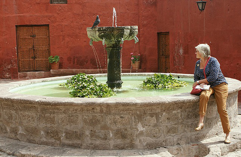 ...and the fountain