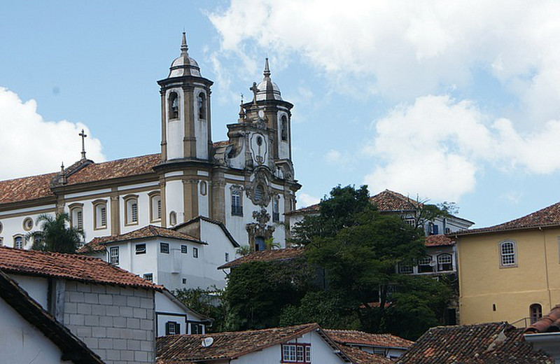 Typical church in Ouro Preto