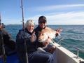 liz and her snapper - and captain bucko