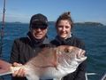 jess and her snapper - and cap bucko