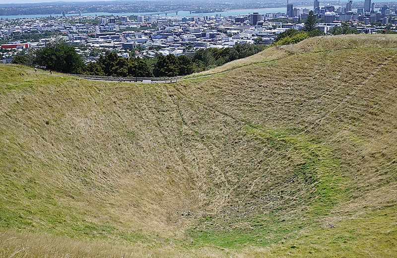 the sacred volcanic cone, and Auckland