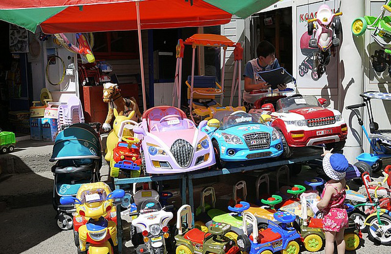 The motoring section of the bazaar