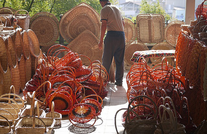 basketry at the market