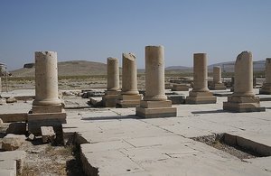 Scant remains of Pasargadae