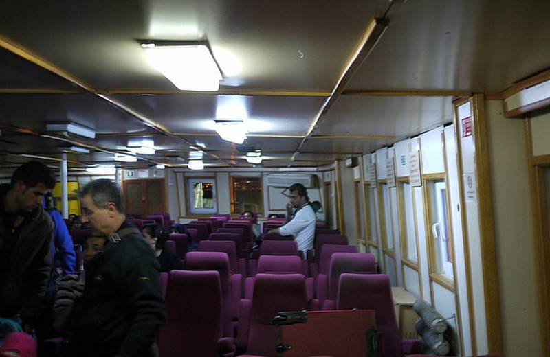 Passenger accommodation on the ferry