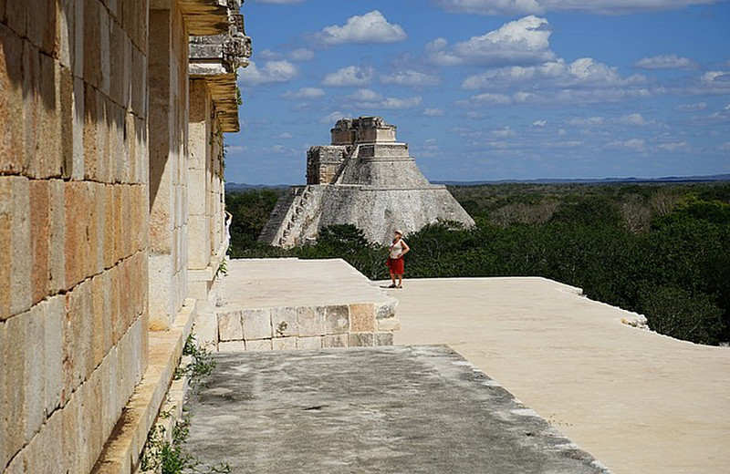Uxmal - the palace and the Magicians Pyramid
