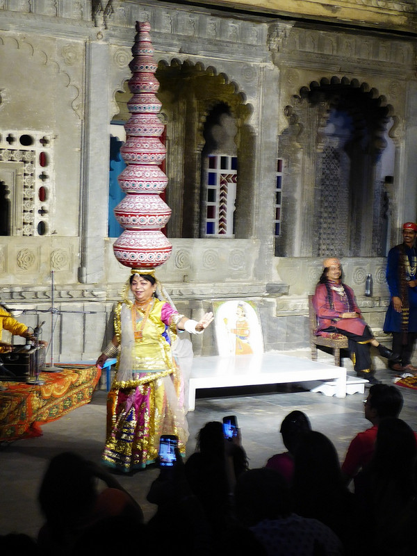 Part of a performance of folk dance in Udaipu