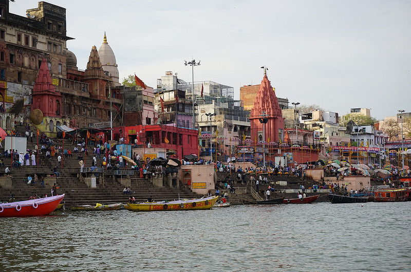 The Ghats from the water