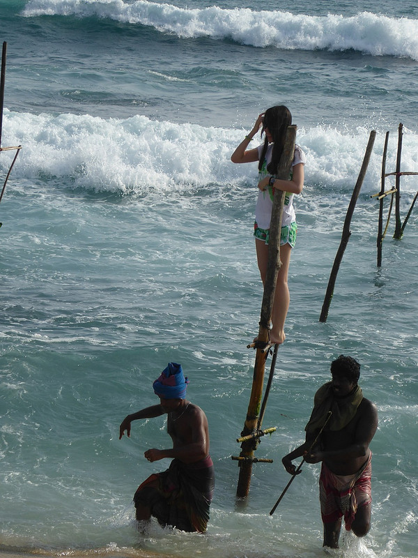 As you see - Chinese tourist stilt fishing!
