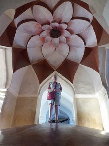 Also in the palace - the lotus ceiling