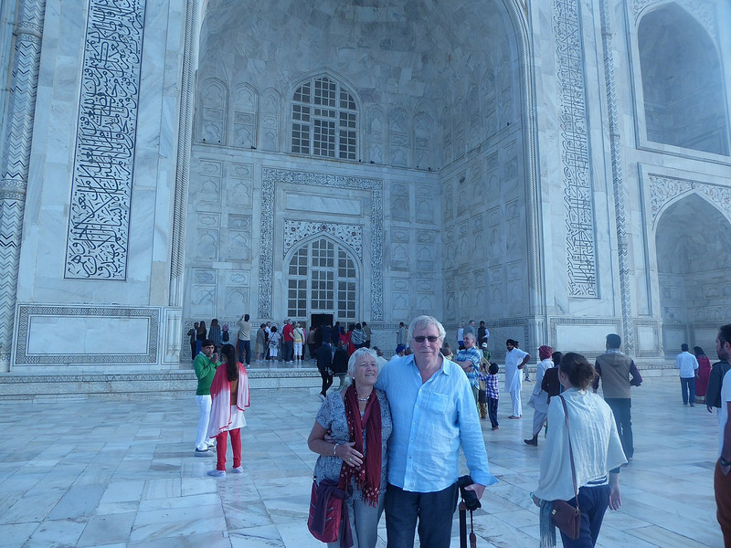 him and her at the Taj