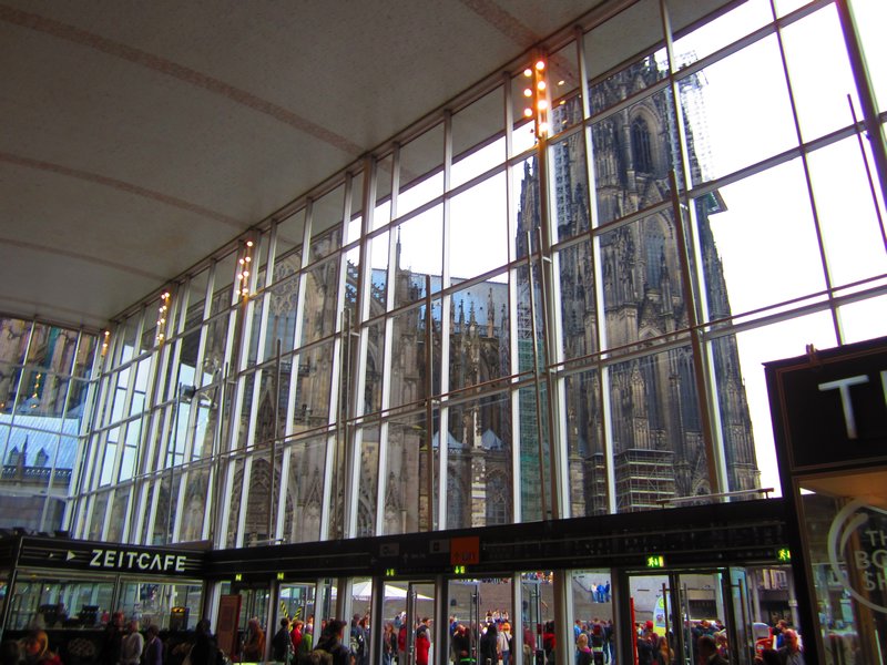 Cathedral from train station entrance hall