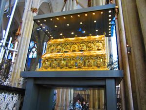 Golden Shrine containing bones of the Three Magi