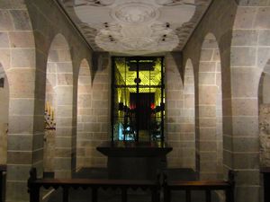 Crypts underneath altar