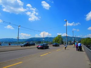 Quaibrücke on Lake Zürich