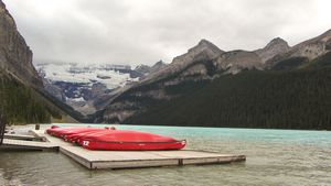 Overpriced Canoes at Lake Louise
