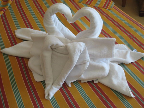 Towel sculptures