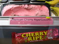 Cherry Ripe ice cream yum