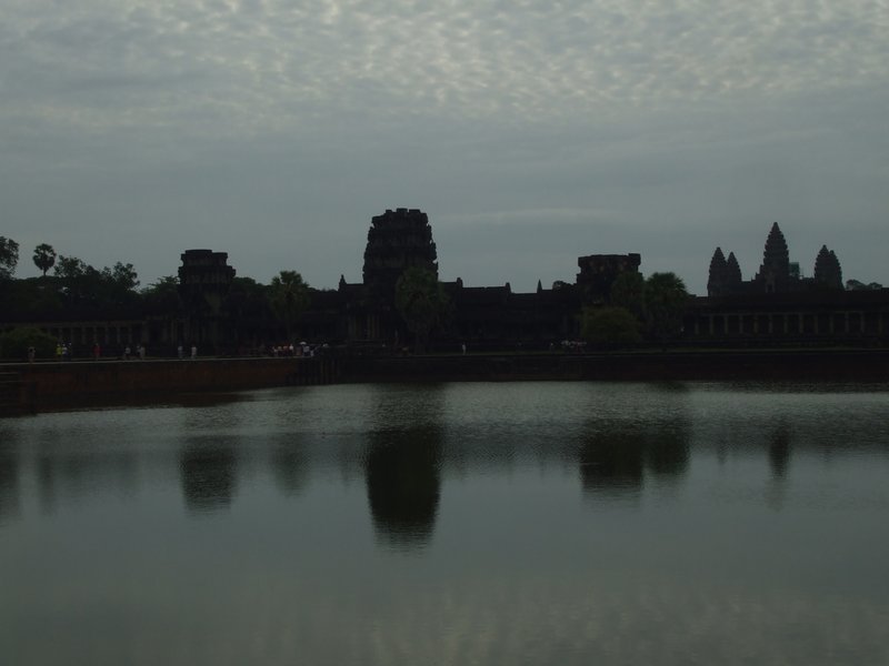 Looking across moat to Angkor