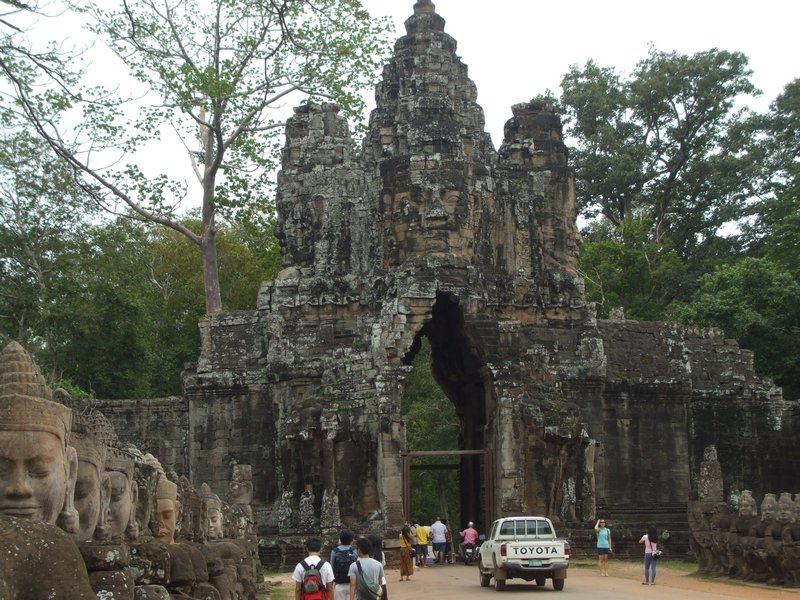 Gate entrance to Angkor Thom