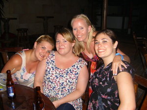 Siobhan,Elaine,Laura and Orlagh at Lotus bar